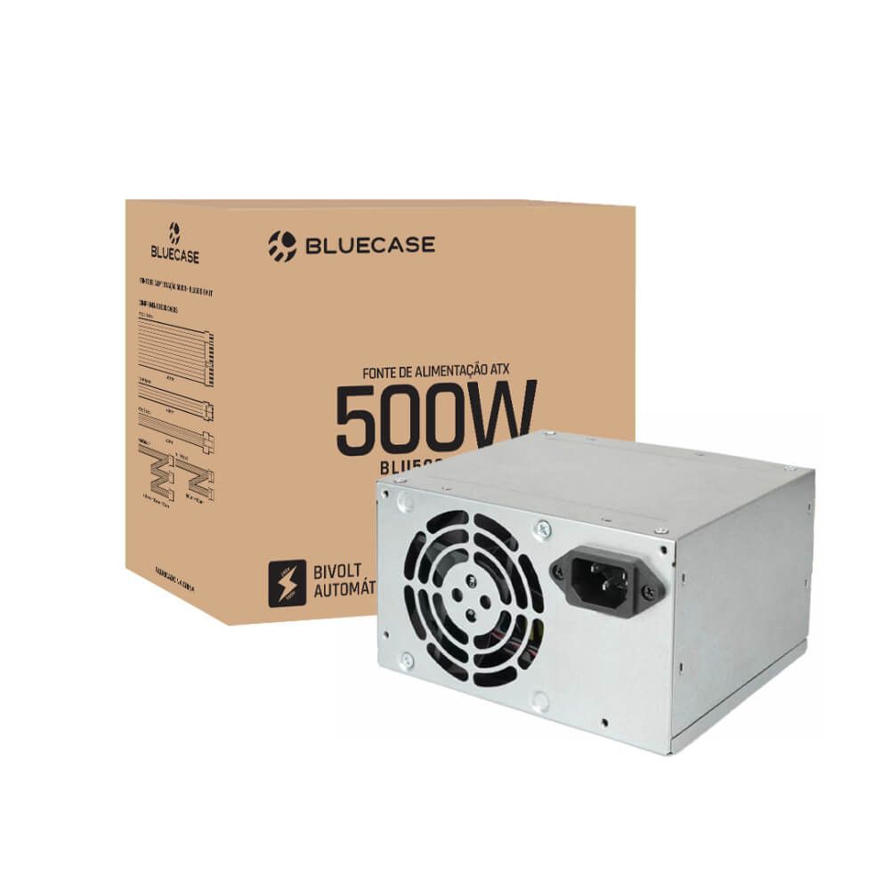 Fonte P/ Computador BlueCase BLU500 Bivolt